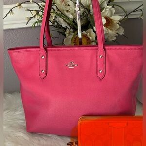 Coach Pink City Tote Bag